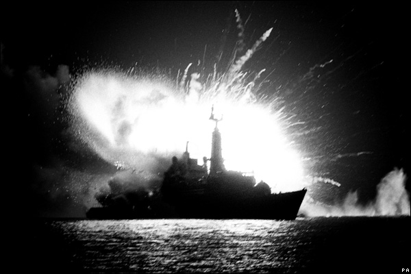 HMS Antelope Explosion in the Falklands War
