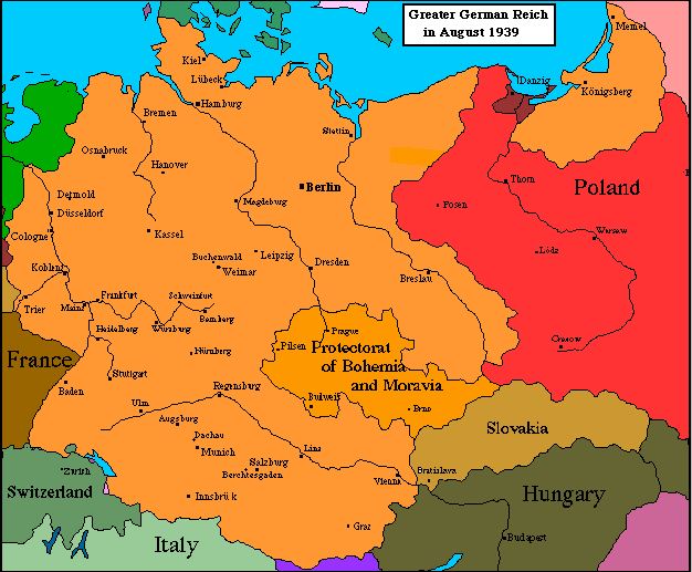 map of germany in 1939 When Did Germany Become A Nation map of germany in 1939
