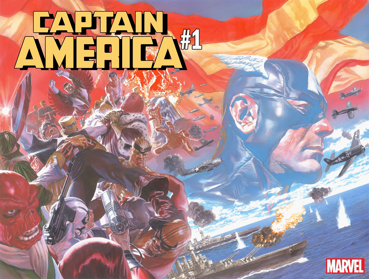 Alex Ross Cover Captain America #1 (2018)