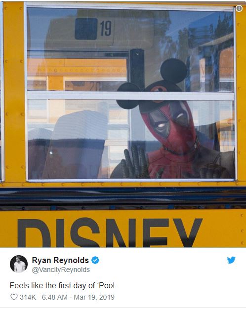 Deadpool Gets on the Disney Bus