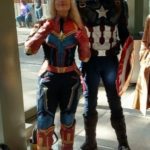 Captain Marvel and Captain America Cosplayers at ECCC 2019 (Unknown Cosplayers)