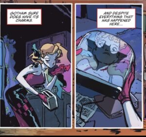 Harley Quinn #1 (Vol. 4) Bat Toaster Panel