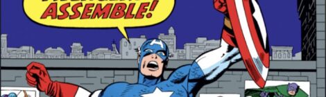 Captain America and his new team in Avengers #16 (Cover)