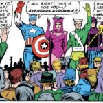 Captain America introduces the new Avengers team in Avengers #16.