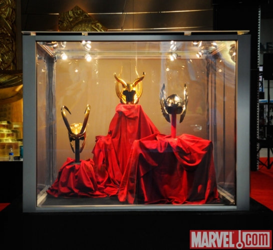 Thor, Loki, and Odin Movie Helmets