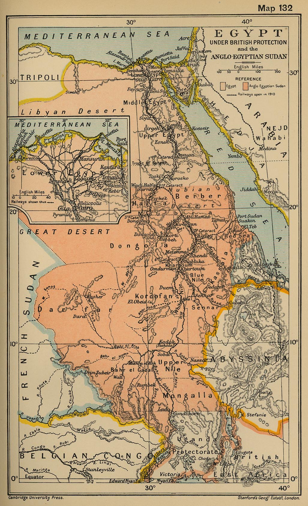 Historical Map of Egypt 