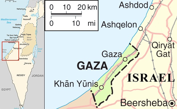 Gaza War Map
