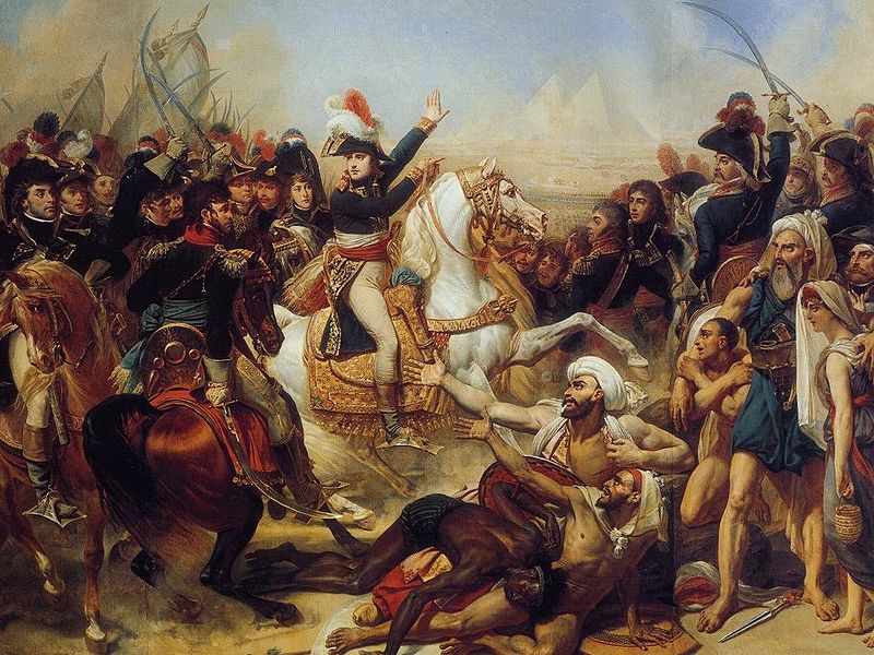 Napoleon at the Battle of the Pyramids