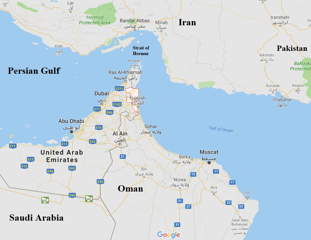 Strait of Hormuz-Fujairah-UAE-2019 | The History Guy: War and Conflicts ...