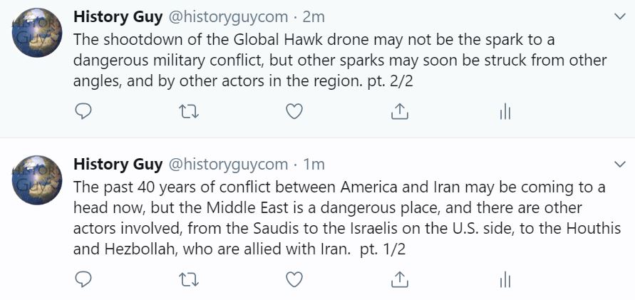 Historyguy.com tweets on Iran 06.22.19