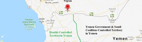 Houthi Territory in Yemen 2019