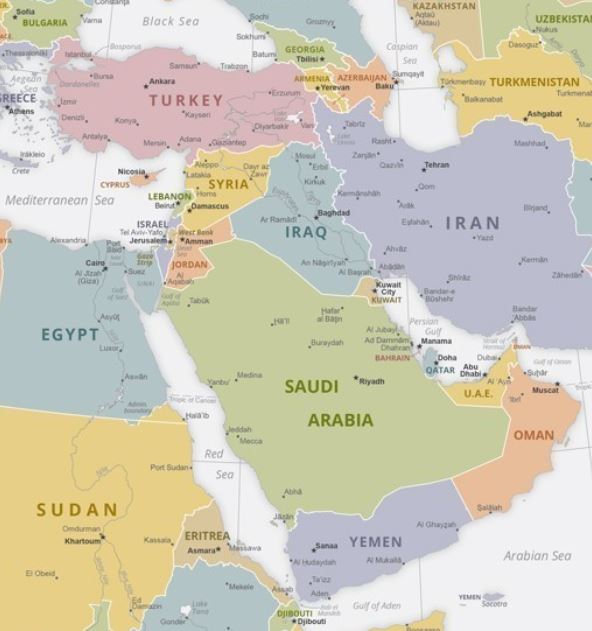 Middle East Map 