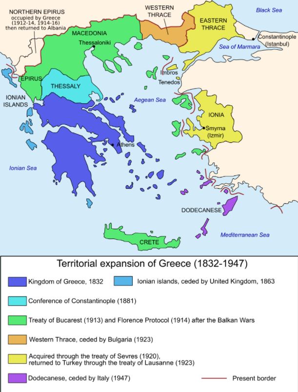 Modern Greece Border Changes