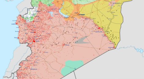 Syria War Map August 2020-Source Wikipedia