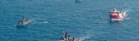 Turkish Navy Escorting Oruc Reis