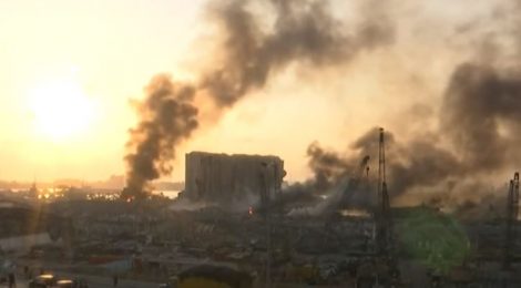 Destruction in Beirut Port, August 4, 2020