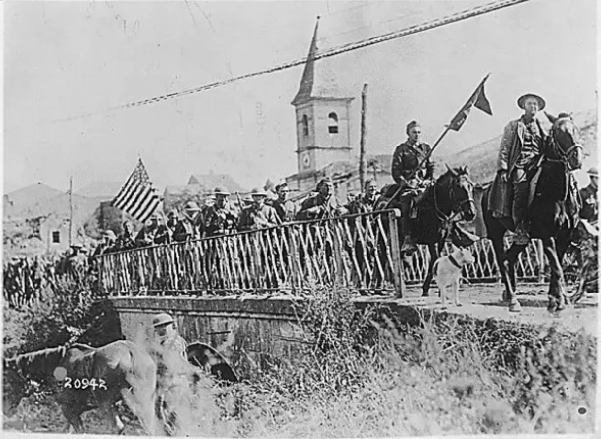 Battle of St. Mihiel-American Engineers returning from the front-From the National Archives