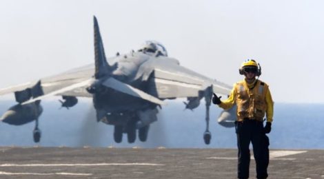 USMC Harrier taking off